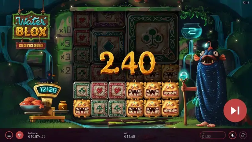 Waterblox Gigablox slot screenshot 6
