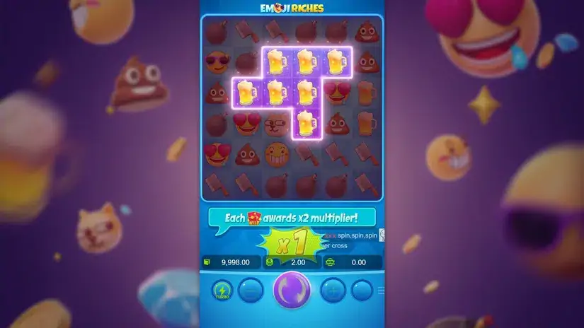 Emoji Riches slot screenshot 2