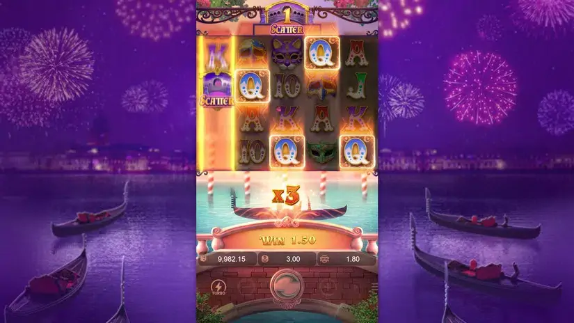 Mask Carnival slot screenshot 2