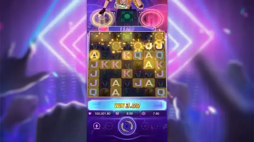 Rave Party Fever slot screenshot 2