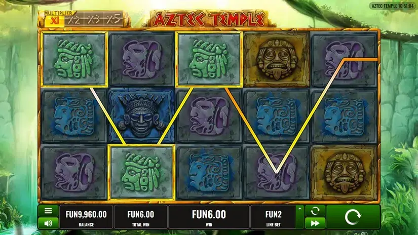 Aztec Temple slot screenshot 2