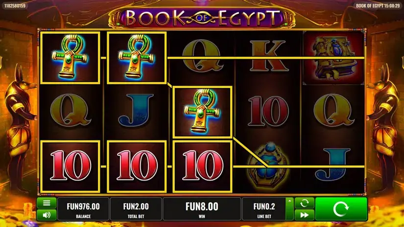 Book of Egypt slot screenshot 3