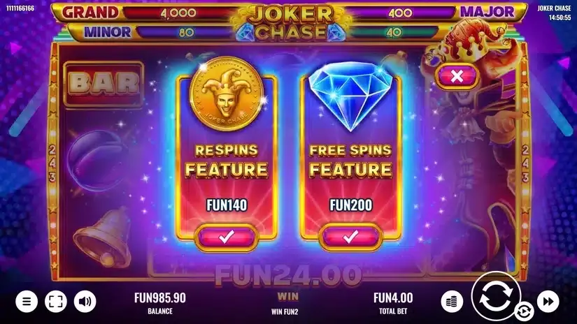 Joker Chase slot screenshot 3