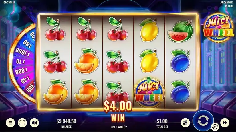 Juicy Wheel slot screenshot 3