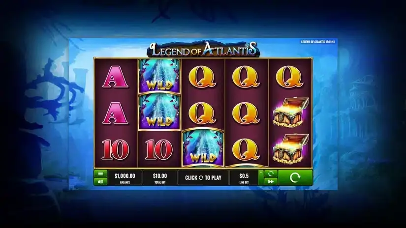 Legend of Atlantis slot screenshot 