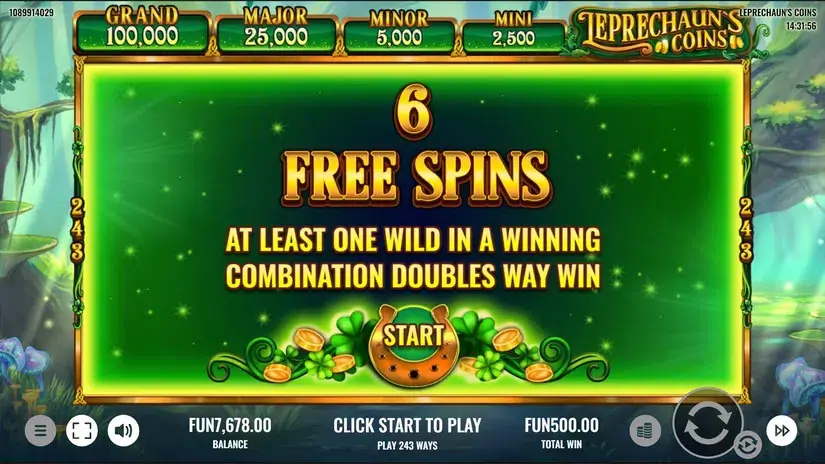 Leprechaun’s Coins slot screenshot 4