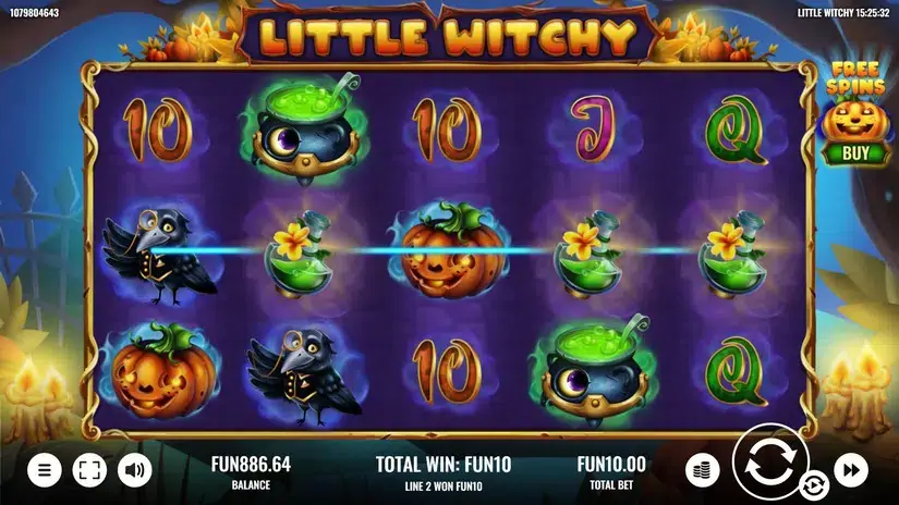 Little Witchy slot screenshot 3