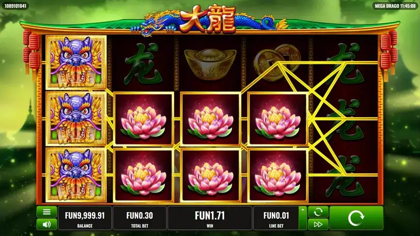 Mega Drago slot screenshot 3