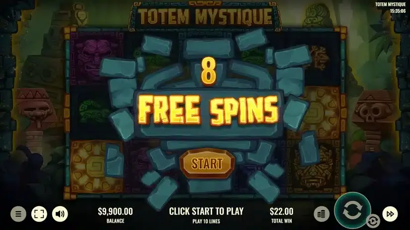 Totem Mystique slot screenshot 3