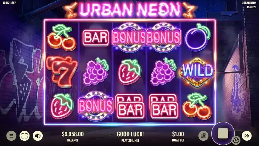 Urban Neon slot screenshot 2