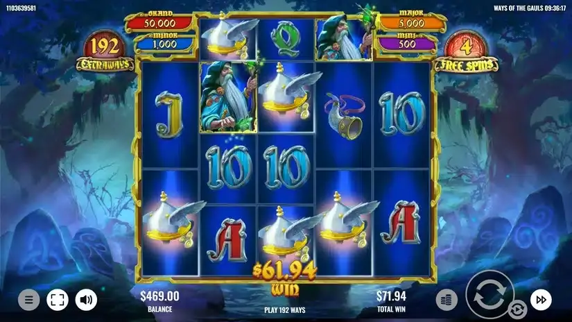 Ways of the Gauls slot screenshot 5