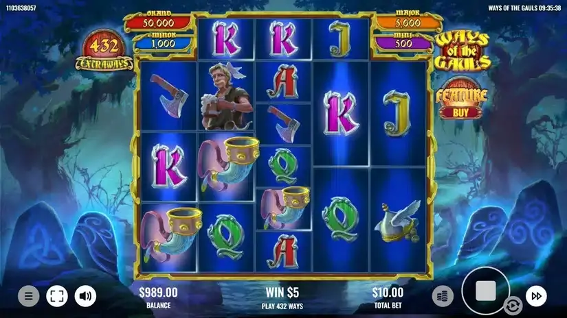 Ways of the Gauls slot screenshot 2