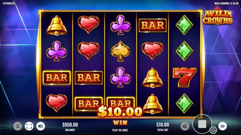 Wild Crowns slot screenshot 2
