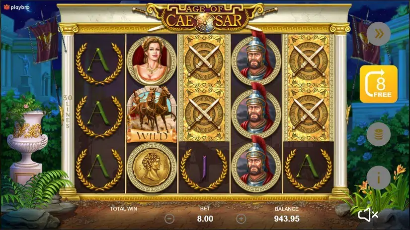 Age of Caesar slot screenshot 3