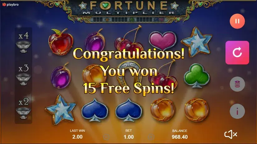 Fortune Multiplier slot screenshot 3