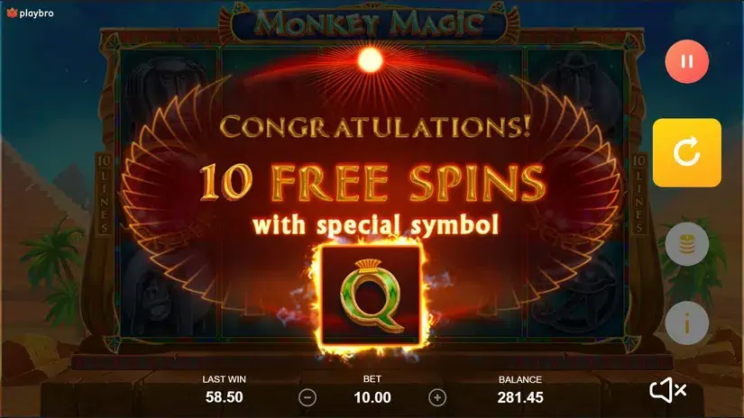 Monkey magic slot screenshot 3