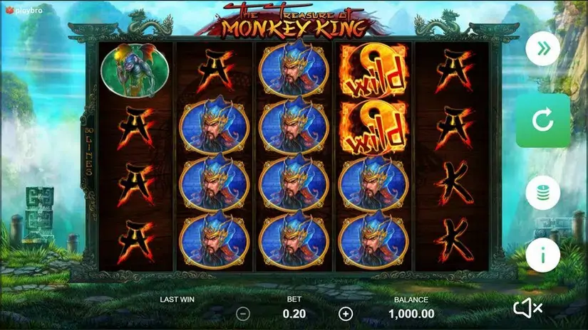 The Treasure of Monkey King slot screenshot 1