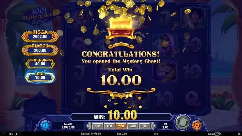 1001 Mystery Genie Fortunes slot screenshot 2