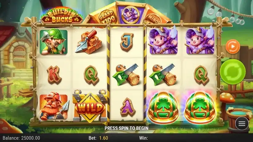 Buildin’ Bucks slot screenshot 