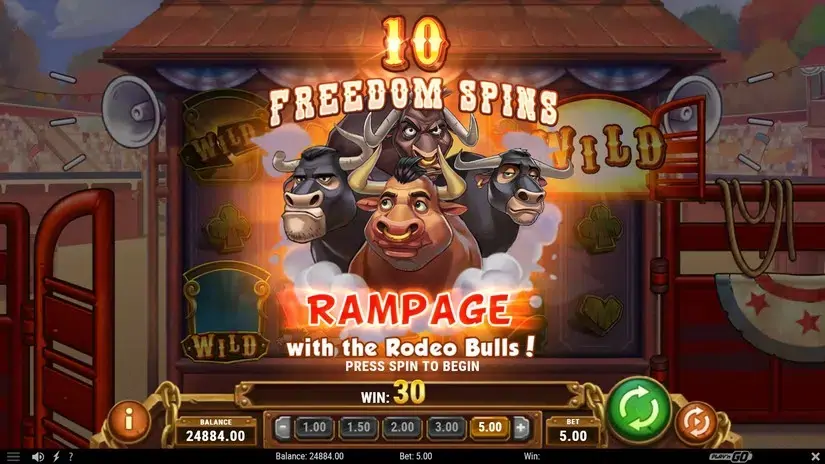 Bull in a Rodeo slot screenshot 6