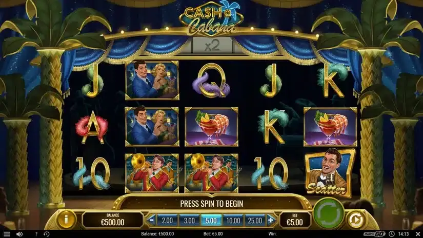 Cash-a-Cabana slot screenshot 