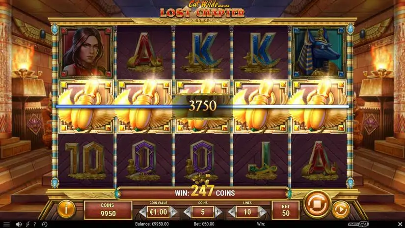 Cat Wilde and the Lost Chapter slot screenshot 2