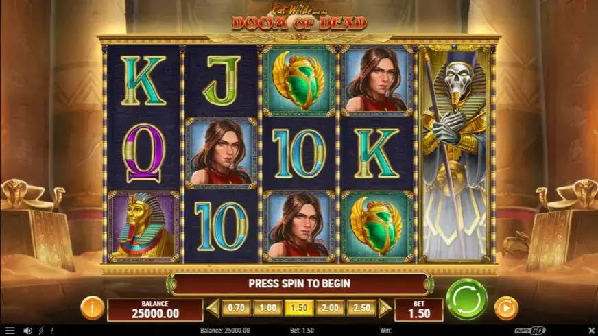 Cat Wilde and the Doom of Dead slot screenshot 1