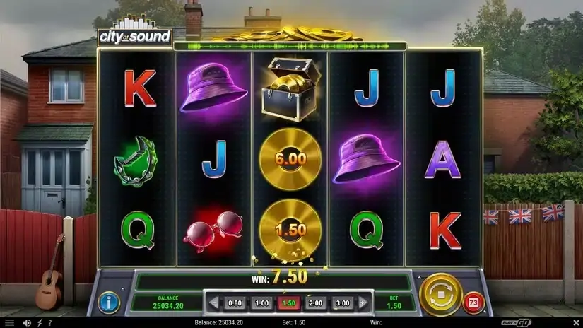 City of Sound slot screenshot 3