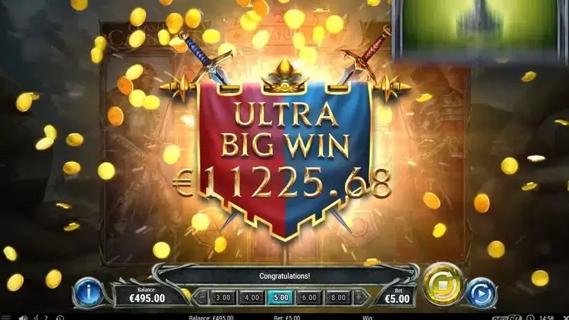 Clash of Camelot slot screenshot 2