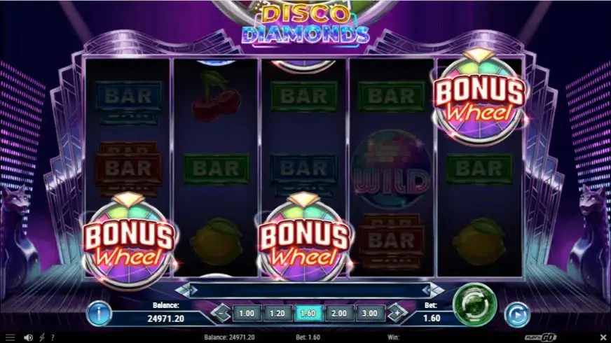 Disco Diamonds slot screenshot 3