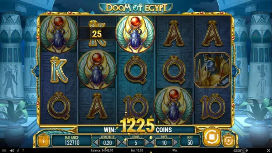 Doom of Egypt slot screenshot 2