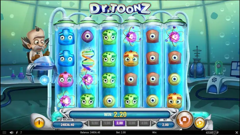 Dr Toonz slot screenshot 4