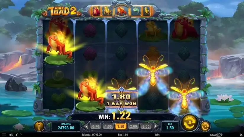 Fire Toad 2 slot screenshot 2