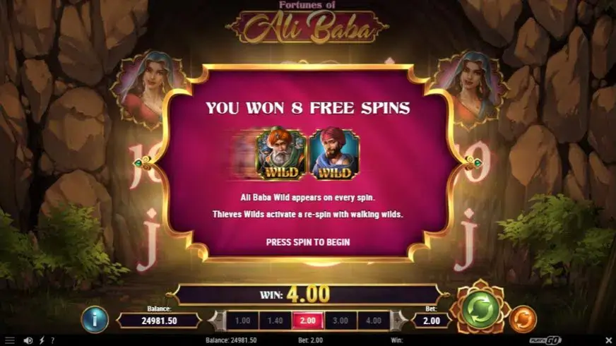 Fortunes of Alibaba slot screenshot 3