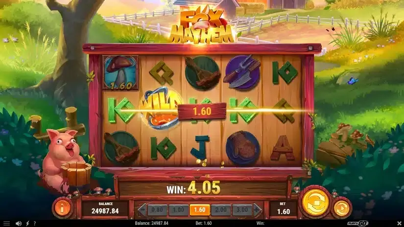 Fox Mayhem slot screenshot 2