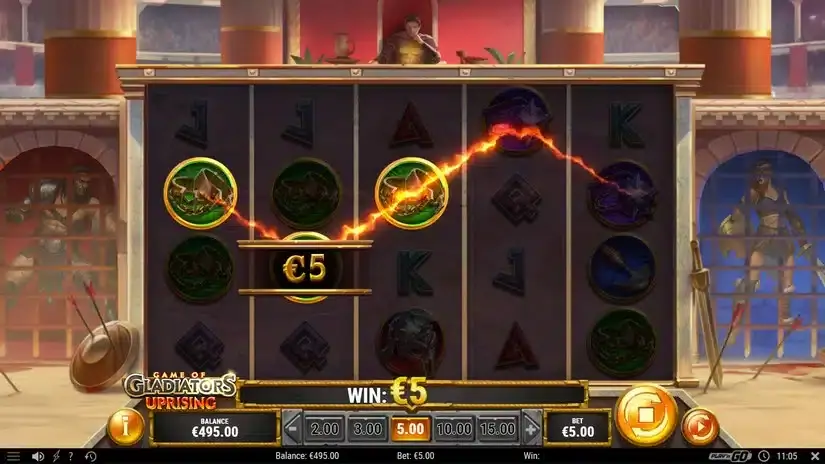 Game of Gladiators Uprising slot screenshot 2