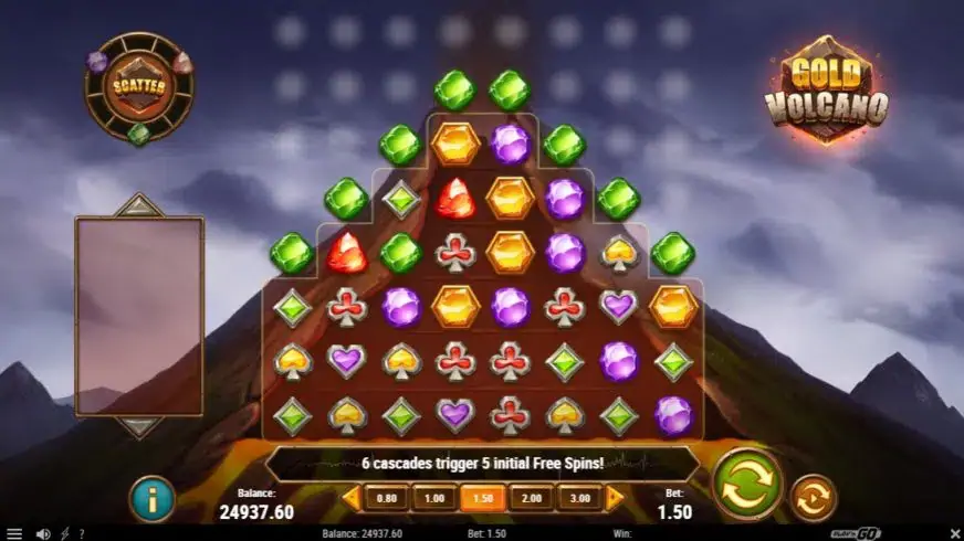 Gold Volcano slot screenshot 3