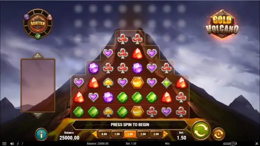 Gold Volcano slot screenshot 1