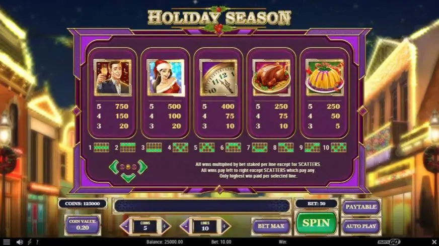 Holiday Season slot screenshot 2