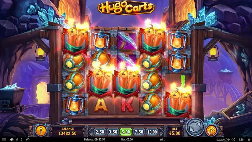 Hugo Carts slot screenshot 2