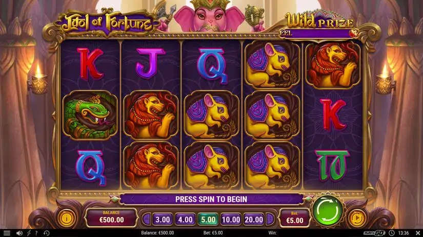 Idol of Fortune slot screenshot 