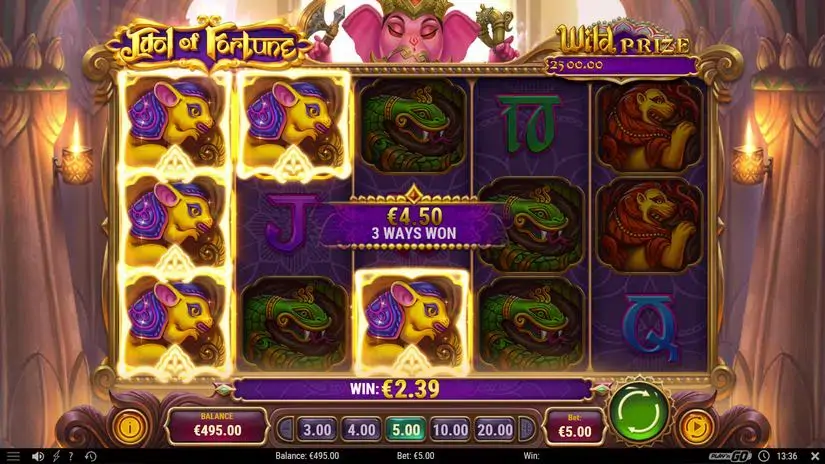 Idol of Fortune slot screenshot 2
