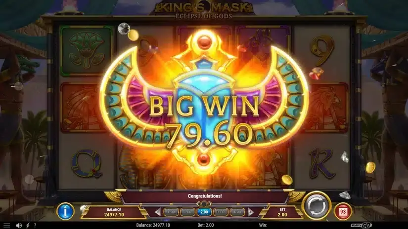 King’s Mask Eclipse of Gods slot screenshot 