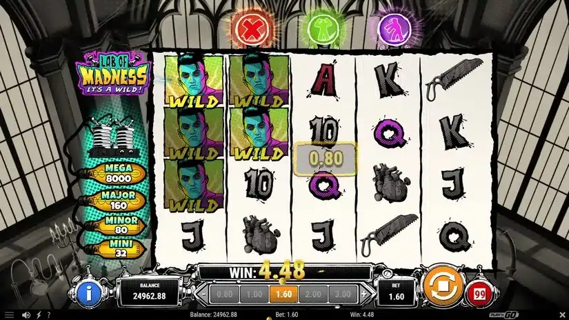 Lab of Madness It’s A-Wild! slot screenshot 2