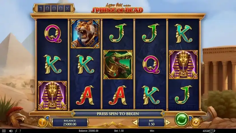 Legion Gold and the Sphinx of Dead slot screenshot 