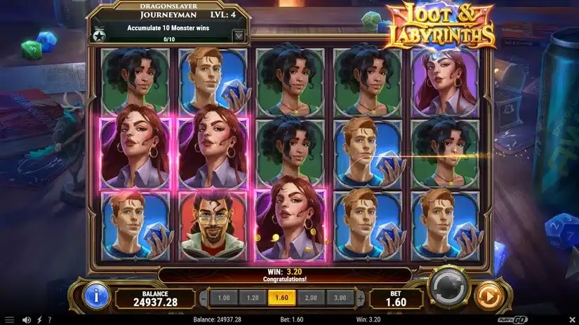 Loot & Labyrinths slot screenshot 