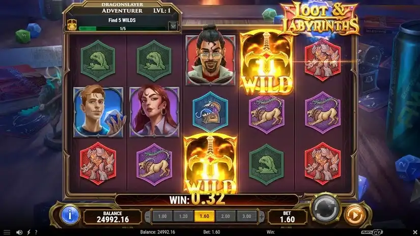 Loot & Labyrinths slot screenshot 2