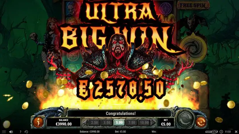 Lordi Reel Monsters slot screenshot 