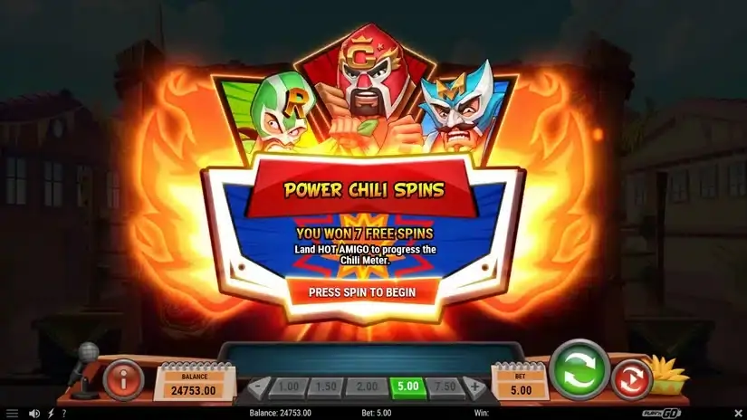 Luchamigos slot screenshot 3