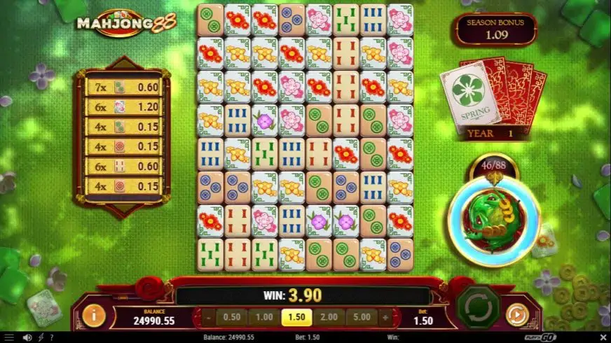Mahjong 88 slot screenshot 2